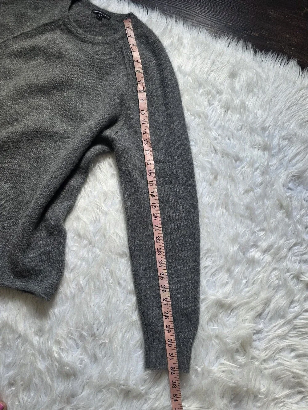 James Perse Gray Crewneck Sweater - Soft Heather Charcoal Size 2